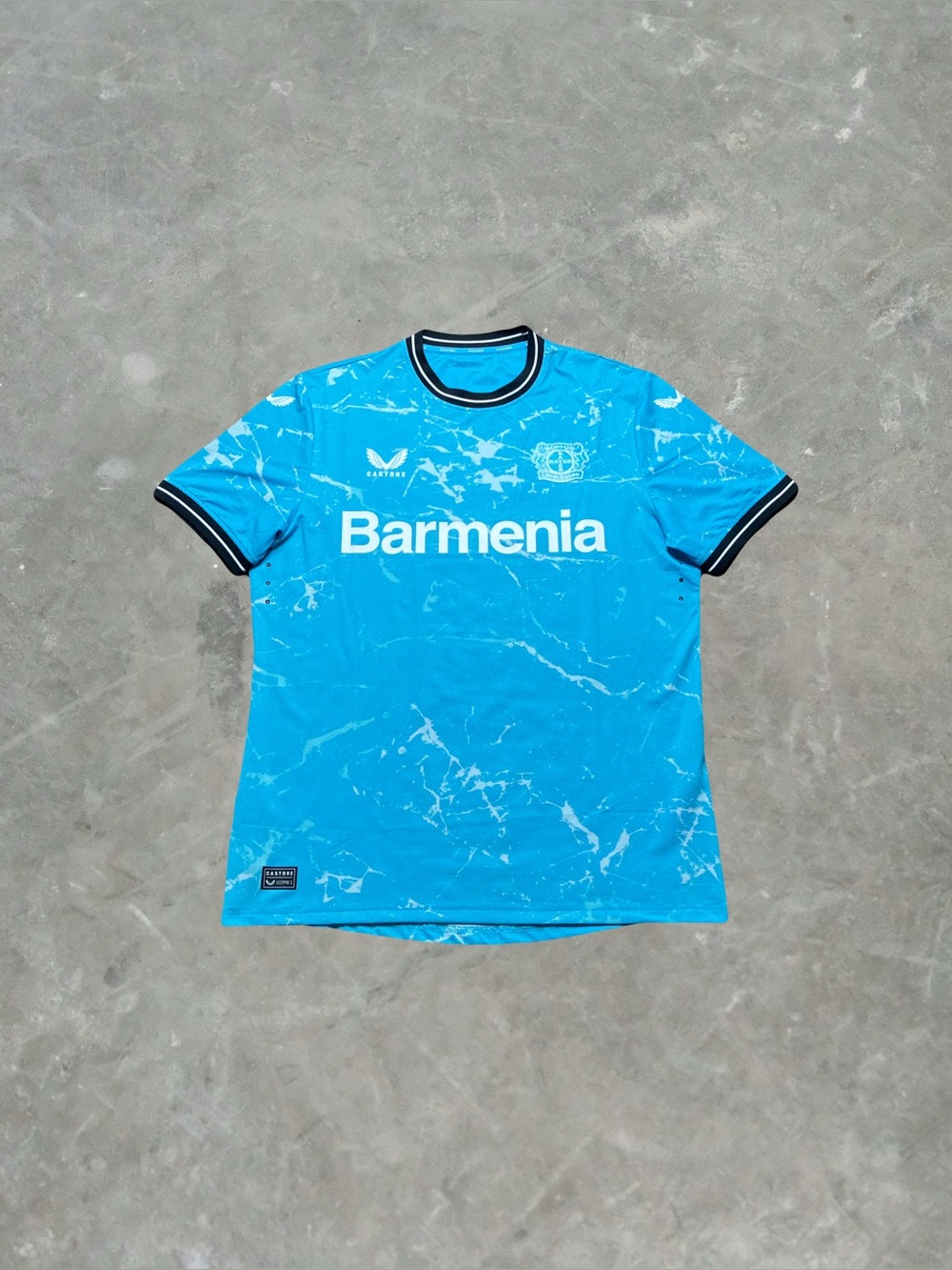 Bayer Leverkusen 23/24 Third Kit Castore Pro Version Soccer Jersey Mens L Blue